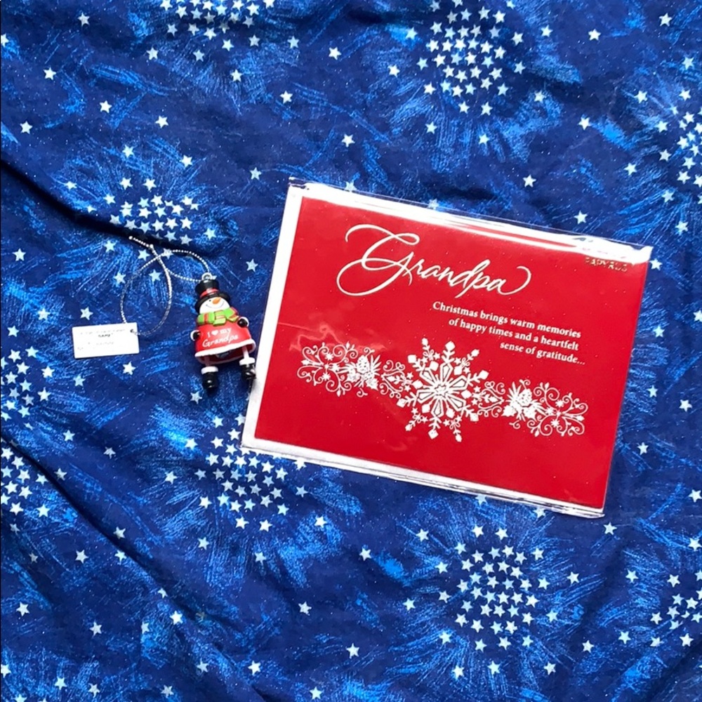 Grandpa Christmas Card & Ornament (New)